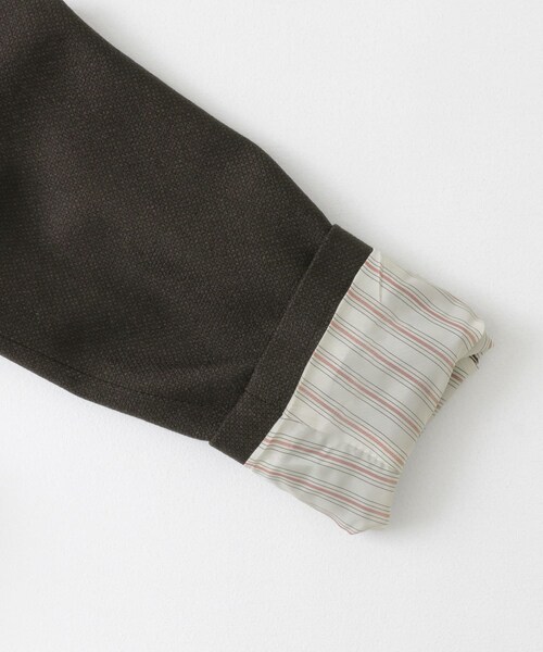 URBAN RESEARCH DOORS（アーバンリサーチドアーズ）の「『イージーケア』LIFE STYLE TAILOR　バーズアイストレッチジャケット（その他アウター・メンズ・BROWN/NAVY・44/46/48/50）」の16枚目の写真