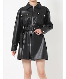 jouetie | フロントZIPミニワンピース(ワンピース)