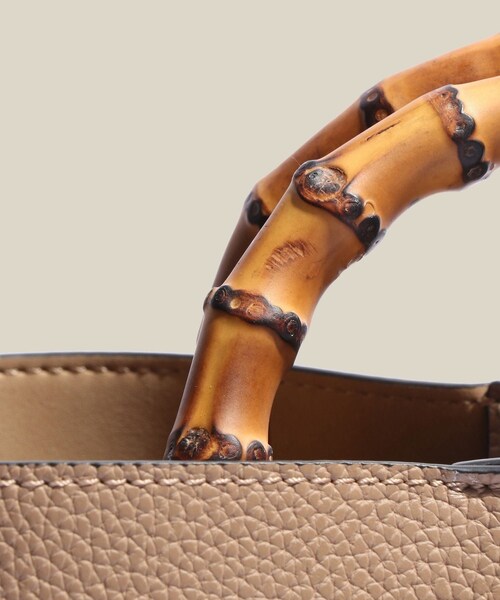 ROPE'（ロペ）の「【E'POR】BAMBOO BAG Medium/軽量・通勤・26SS（ハンドバッグ・レディース・ブラック系/オフホワイト/ベージュ系・F）」の12枚目の写真