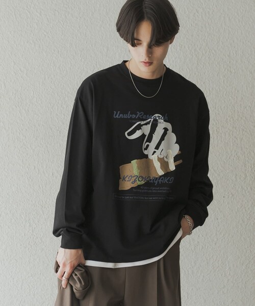 URBAN RESEARCH（アーバンリサーチ）の「鳥貴族×UR　UnuboResearch LONG-SLEEVE T-SHIRTS B（Tシャツ/カットソー・メンズ・WHITE/OATMEAL/CHARCOAL/BLACK/YELLOW/MOCHA・M/L/XL）」の20枚目の写真