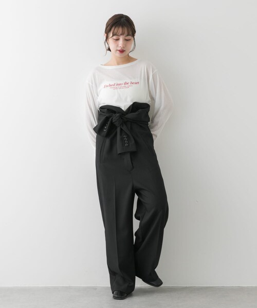 SENSE OF PLACE by URBAN RESEARCH(センスオブプレイスバイアーバンリサーチ)の「テーラードジャンプスーツ(サロペット/オーバーオール・レディース・BLACK/BEIGE・S/M)」の9枚目の写真