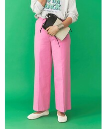 Ungrid | カラータックワイドパンツ(スラックス)