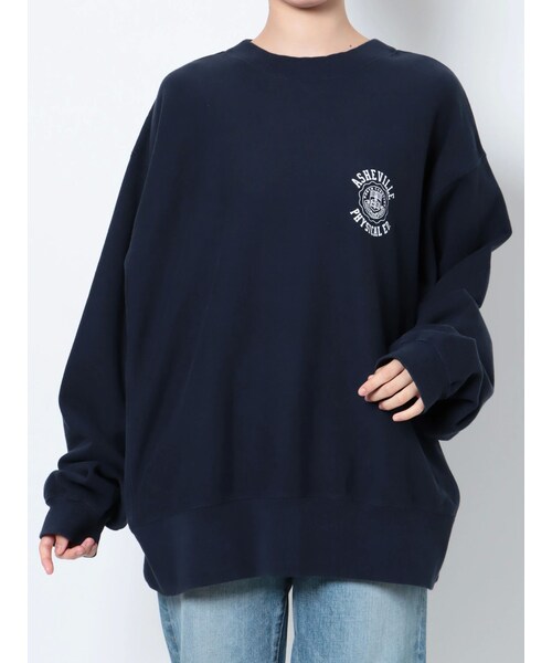 Ungrid（アングリッド）の「ビッグシルエットロゴスウェット（スウェット・レディース・グレー/オレンジ/ネイビー/イエロー・F）」の5枚目の写真