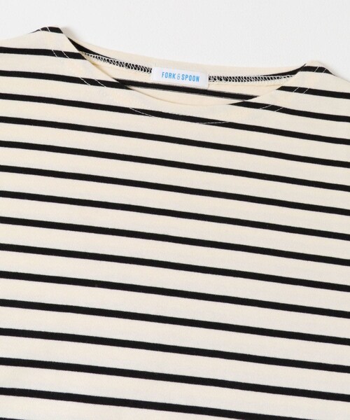 URBAN RESEARCH DOORS（アーバンリサーチドアーズ）の「FORK&SPOON　ボートネックボーダー（Tシャツ/カットソー・メンズ・ECR×BLK/ECR×RED/OFF×GRN・4/5）」の22枚目の写真