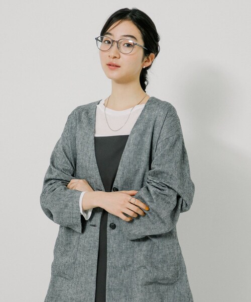 URBAN RESEARCH(アーバンリサーチ)の「『別注』KANEKO OPTICAL×URBAN RESEARCH TYPE-C(メガネ・レディース・クリアグレー/クリアブラウン・-)」の8枚目の写真
