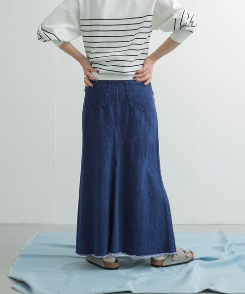 URBAN RESEARCH DOORS（アーバンリサーチドアーズ）の「Denim Flare Skirt（デニムスカート・レディース・ONE WASH/INDIGO・S/M）」の20枚目の写真