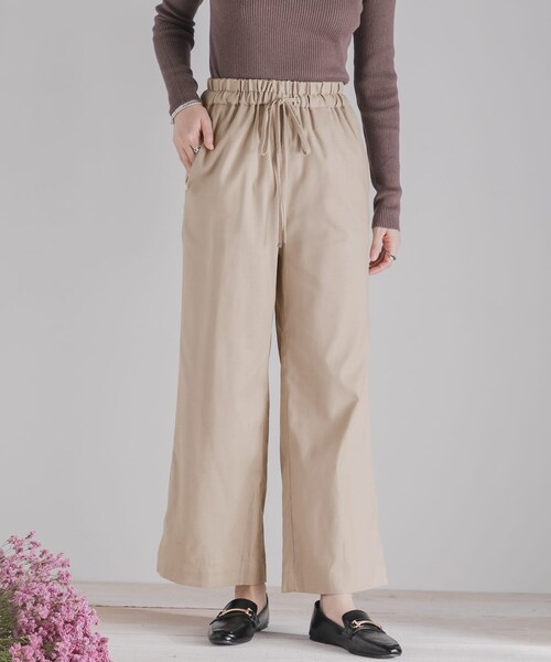 SENSE OF PLACE by URBAN RESEARCH(センスオブプレイスバイアーバンリサーチ)の「スリットワイドパンツ(その他パンツ・レディース・IVORY/GREIGE/BEIGE・S/M)」の12枚目の写真