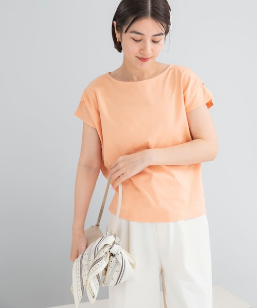 URBAN RESEARCH ROSSO（アーバンリサーチロッソ）の「『WEB/一部店舗限定』ドライドルマンプルオーバー（Tシャツ/カットソー・レディース・OFF/BROWN/PEACH・Free）」の3枚目の写真