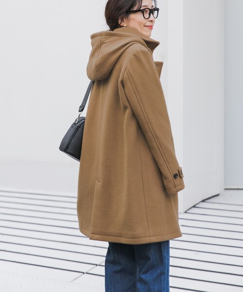 URBAN RESEARCH DOORS(アーバンリサーチドアーズ)の「ショールカラー2WAYロングコート(テーラードジャケット・レディース・CAMEL/NAVY・S/M)」の19枚目の写真