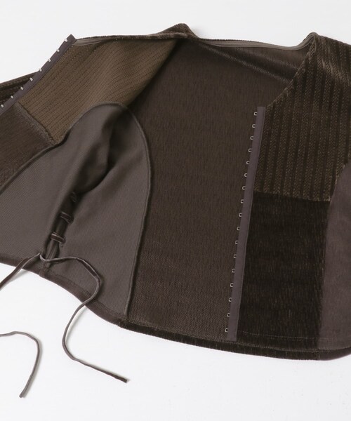 KBF（ケイビーエフ）の「モールジャガードカーディガン（カーディガン/ボレロ・レディース・BEIGE/BROWN/BLACK・One）」の20枚目の写真