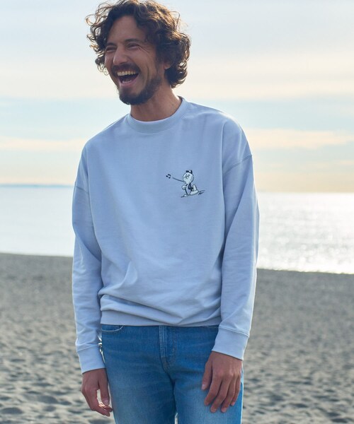 URBAN RESEARCH Sonny Label（アーバンリサーチサニーレーベル）の「OOPS×RYUAMBEコラボスウェット（スウェット・メンズ・サックス/ブラック/ミント・M/L/XL）」の4枚目の写真