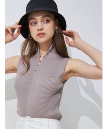 MERCURYDUO | 3WAYボタンノースリデザインニット(ニット/セーター)