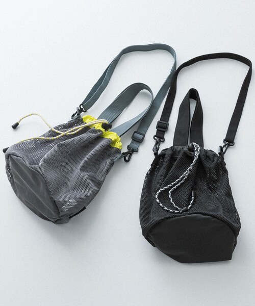 EKAL(エカル)の「TINY GARDEN PRODUCTS ストロール2WAYメッシュバッグ(ハンドバッグ・レディース・BLACK/GRAY・One)」の16枚目の写真