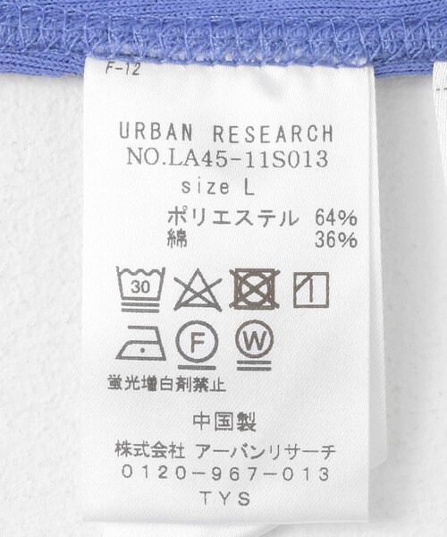 URBAN RESEARCH Sonny Label（アーバンリサーチサニーレーベル）の「UpDRIFT フライスショートスリーブTシャツ（Tシャツ/カットソー・メンズ・オフ/ブルー/イエロー/レッド・M/L）」の21枚目の写真