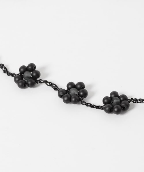 URBAN RESEARCH(アーバンリサーチ)の「PROTCOL FLOWER NECKLACE(ネックレス・レディース・BLACK/MINT・-)」の8枚目の写真