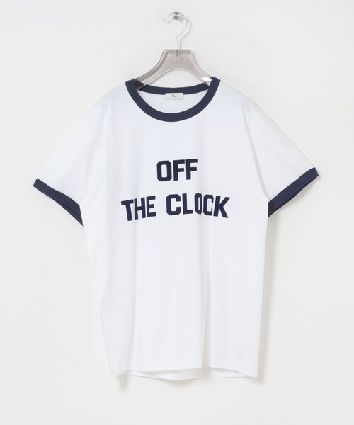 URBAN RESEARCH(アーバンリサーチ)の「Teya Flock Ringer T-shirts(Tシャツ/カットソー・レディース・BLUE/NAVY・L)」の6枚目の写真