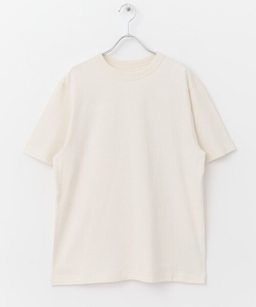 URBAN RESEARCH DOORS（アーバンリサーチドアーズ）の「『3サイズ展開』commpost　リサイクルコットンショートスリーブTシャツ（Tシャツ/カットソー・メンズ・OFF/PINK BEIGE/GRAY・4/5/6）」の11枚目の写真