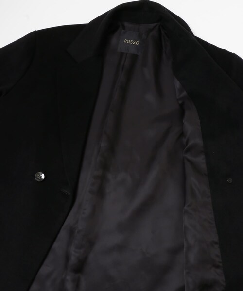 URBAN RESEARCH ROSSO（アーバンリサーチロッソ）の「カシミヤビーバーチェスターコート（チェスターコート・レディース・BLACK・36/38）」の19枚目の写真