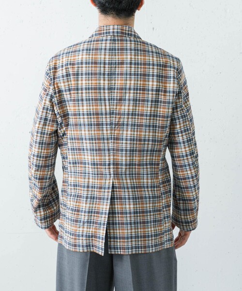 URBAN RESEARCH（アーバンリサーチ）の「BROOKS BROTHERS　MADRAS 3PPKT JACKET（テーラードジャケット・メンズ・BLACK/NAVY/BEIGE/NAVY・M/L/XL）」の4枚目の写真