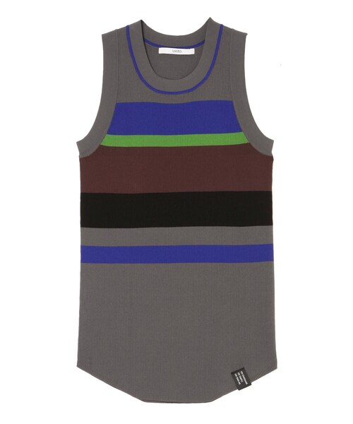 UN3D.（アンスリード）の「MULTI BORDER KT TT（タンクトップ）」 - WEAR