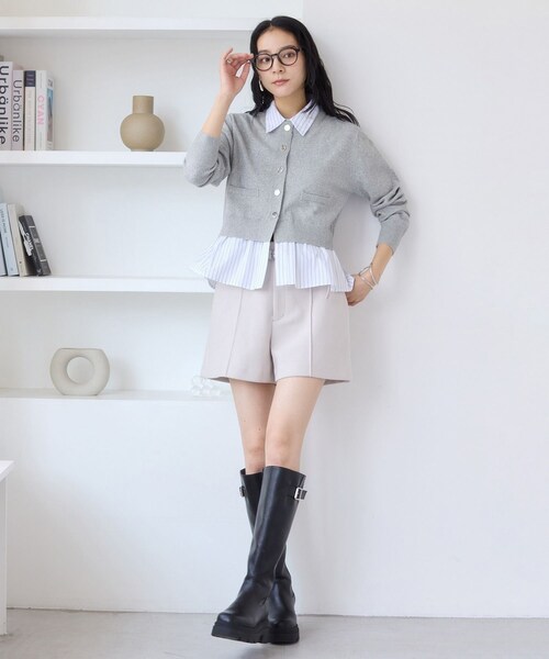 VIS(ビス)の「サイドバックルタンクソールロングブーツ(ブーツ・レディース・ブラック/ダークブラウン・L/M/S)」の11枚目の写真