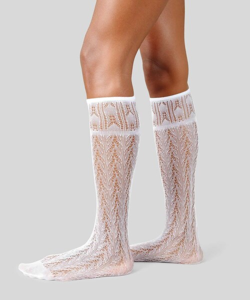URBAN RESEARCH（アーバンリサーチ）の「SWEDISH STOCKINGS　ERICA CROCHET KNEE HIGHS（その他アンダーウェア/インナー・レディース・IVORY/BLACK・-）」の3枚目の写真