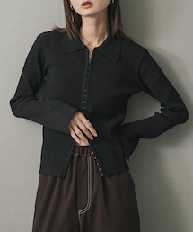 SENSE OF PLACE by URBAN RESEARCH | フロントホックエリツキコンパクトカーディガン(カーディガン/ボレロ)