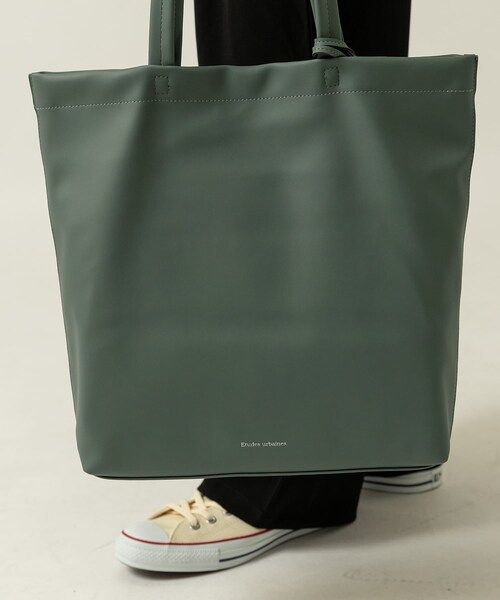 ITEMS URBANRESEARCH(アイテムズ アーバンリサーチ)の「フェイクレザー トートバッグ(トートバッグ・メンズ・GRN/BLK/BRN・-)」の15枚目の写真