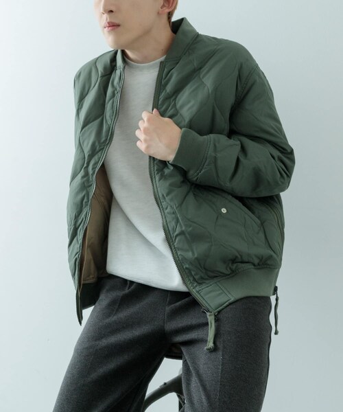 ITEMS URBANRESEARCH（アイテムズ アーバンリサーチ）の「TAION　Military MA-1 Down Jacket（その他アウター・メンズ・MULTI/BLK/OLV・M/L/XL）」の21枚目の写真