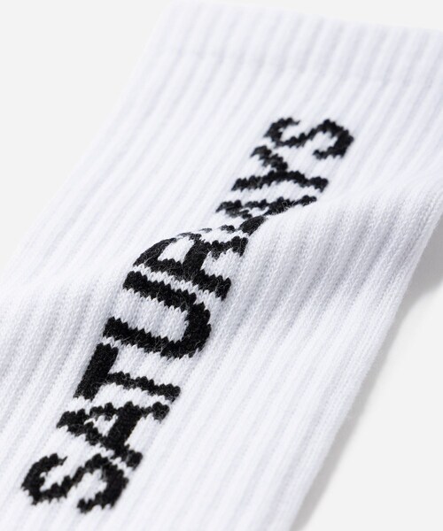Saturdays NYC(サタデーズ ニューヨークシティ )の「Logo Socks(ソックス/靴下・レディース・ブラック/ホワイト・F)」の13枚目の写真