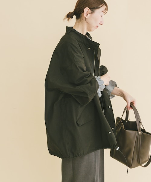 ITEMS URBANRESEARCH（アイテムズ アーバンリサーチ）の「ミリタリーモッズコート（モッズコート・レディース・BLK/KHK・Free）」の5枚目の写真