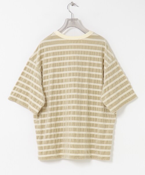 URBAN RESEARCH（アーバンリサーチ）の「ベロアボーダーカットソー（Tシャツ/カットソー・レディース・BEIGE/DARK BROWN・FREE）」の21枚目の写真
