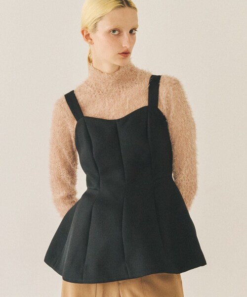 ROPE'(ロペ)の「【一部店舗限定】【REALM(レルム)】CAMISOLE TOPS|トップス(その他トップス・レディース・ブラック・38)」の8枚目の写真