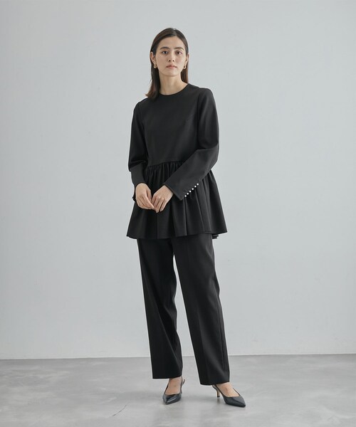 ROPE'（ロペ）の「【限定店舗・J'aDoRe限定】エレガンスティアードブラウス（シャツ/ブラウス・レディース・ブラック・38/36）」の6枚目の写真