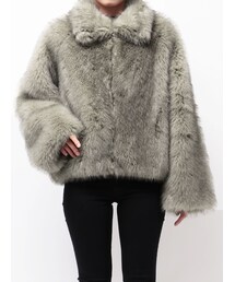 MURUA（ムルーア）の「MIXフェイクファーブルゾン（ブルゾン）」 - WEAR