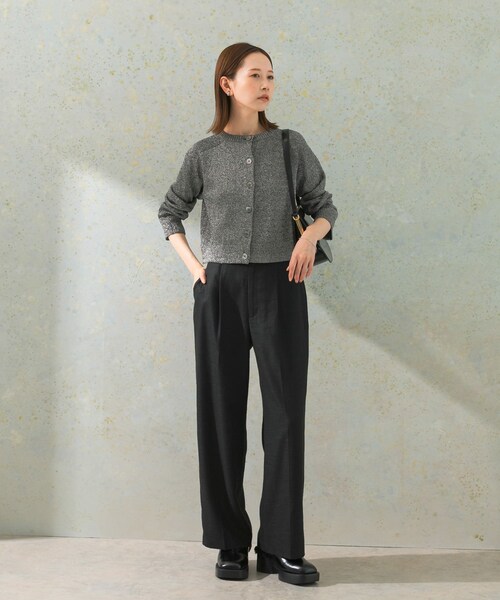 URBAN RESEARCH ROSSO（アーバンリサーチロッソ）の「ハイウエストツイードワイドパンツ（その他パンツ・レディース・BLACK/BEIGE/MINT・36/38）」の17枚目の写真