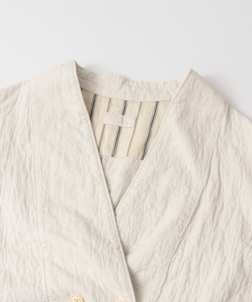 URBAN RESEARCH（アーバンリサーチ）の「ヴォロノイジャカードノーカラーコート（ノーカラージャケット・レディース・OFF/CHARCOAL・FREE）」の11枚目の写真