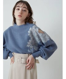 LAGUNAMOON | レフトエンブロイダリーニットプルオーバー(ニット/セーター)