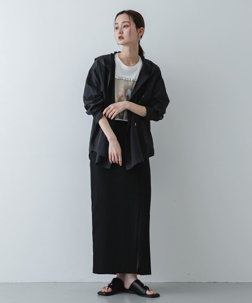 SENSE OF PLACE by URBAN RESEARCH（センスオブプレイスバイアーバンリサーチ）の「シアーフーディシャツ（シャツ/ブラウス・レディース・OFF WHITE/BLACK/YELLOW・One）」の15枚目の写真