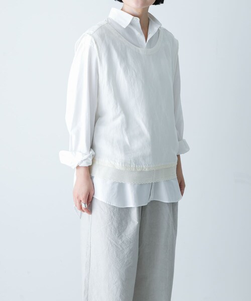 かぐれ（カグレ）の「Vlas Blomme　Swallowジレ（ベスト・レディース・Off White・FREE）」の10枚目の写真