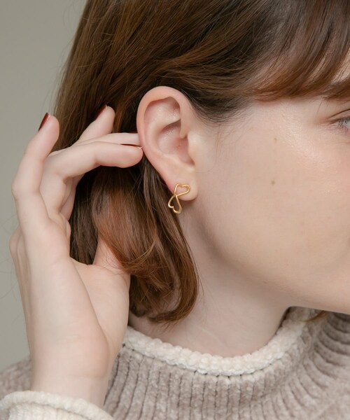 URBAN RESEARCH Sonny Label（アーバンリサーチサニーレーベル）の「Double heart pierce（ピアス（両耳用）・レディース・SILVER/GOLD・one）」の3枚目の写真