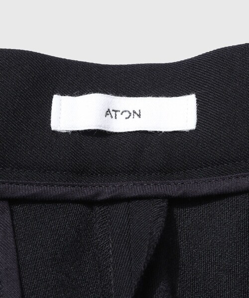 【ATON/エイトン】BACK SATIN STANDARD PANTS