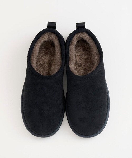 RODE SKO（ロデスコ）の「TEMPERATE　SHLOKムートン風スリッポンレインシューズ（レインシューズ・レディース・BLACK/GRAY・37/38/39）」の8枚目の写真