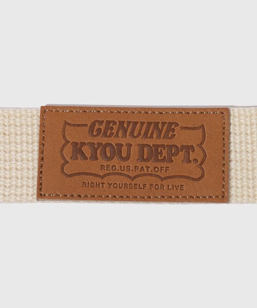 ADAM ET ROPE'（アダムエロペ）の「【KYOU/キョウ】JUICE.01 Action Leather combi Belt（ベルト・メンズ・ブラック/キナリ/オリーブ・F）」の7枚目の写真