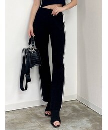 GYDA | 【セットアップ】サイドライン フレアニットパンツ(その他パンツ)