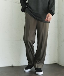 URBAN RESEARCH DOORS | ウールライクサージストレートトラウザー(その他パンツ)