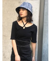 EMODA | 2WAYカッティングトップ(Tシャツ/カットソー)