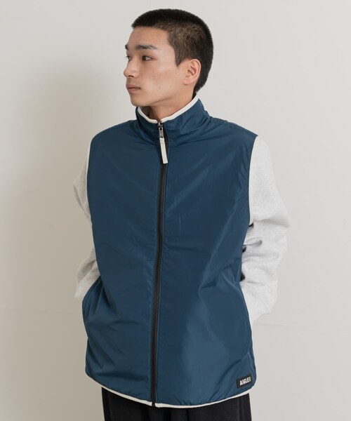 THE GOODLAND MARKET（ザグッドランドマーケット）の「AIGLE　シェルパフリース リバーシブルベスト T-KIT（ベスト・メンズ・DOVE/KRAFT/NOIR・M/L/XL）」の21枚目の写真