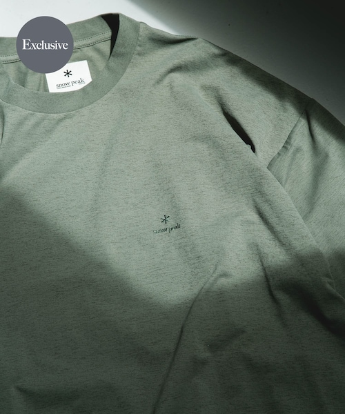 URBAN RESEARCH DOORS(アーバンリサーチドアーズ)の「『別注』Snow Peak Apparel×DOORS WA/AC DRAWSTRING T-SHIRTS(Tシャツ/カットソー・メンズ・WHITE/CHARCOAL/BROWN/FOLIAGE・M/L/XL)」の4枚目の写真