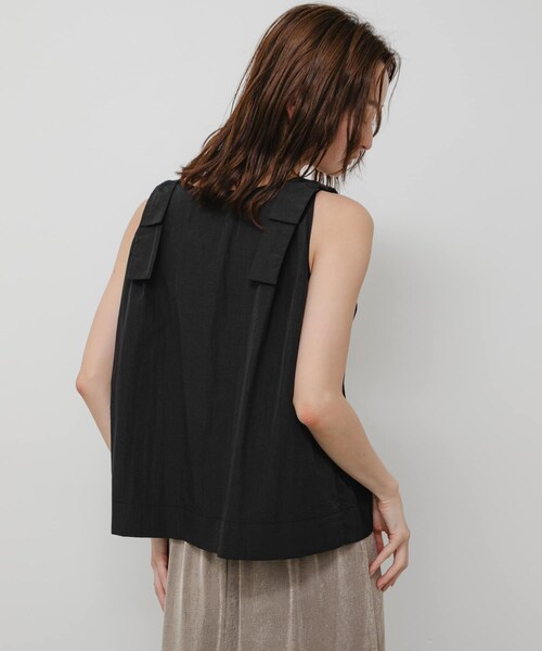SENSE OF PLACE by URBAN RESEARCH(センスオブプレイスバイアーバンリサーチ)の「ショルダーリボンブラウス(シャツ/ブラウス・レディース・BLACK/BROWN/BEIGE・One)」の8枚目の写真